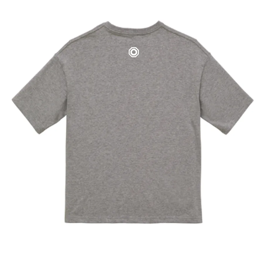 BUNZO Center Big Tee - Mix Gray (back)