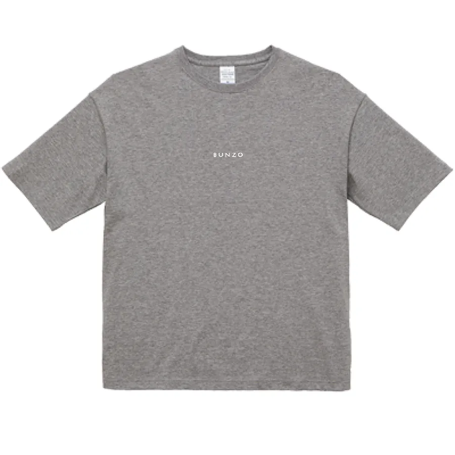 BUNZO Center Big Tee - Mix Gray (front)