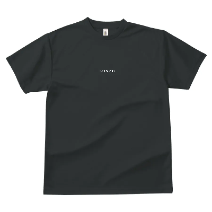 BUNZO Center Dry Tee - Smoke Black (front)