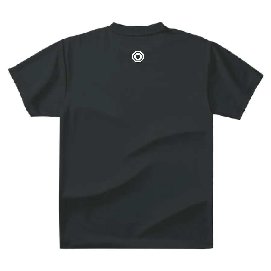 BUNZO Left Chest Dry Tee - Smoke Black (back)