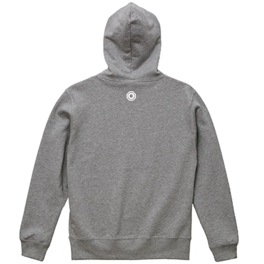 BUNZO Center Hoodie - Mix Gray (back)