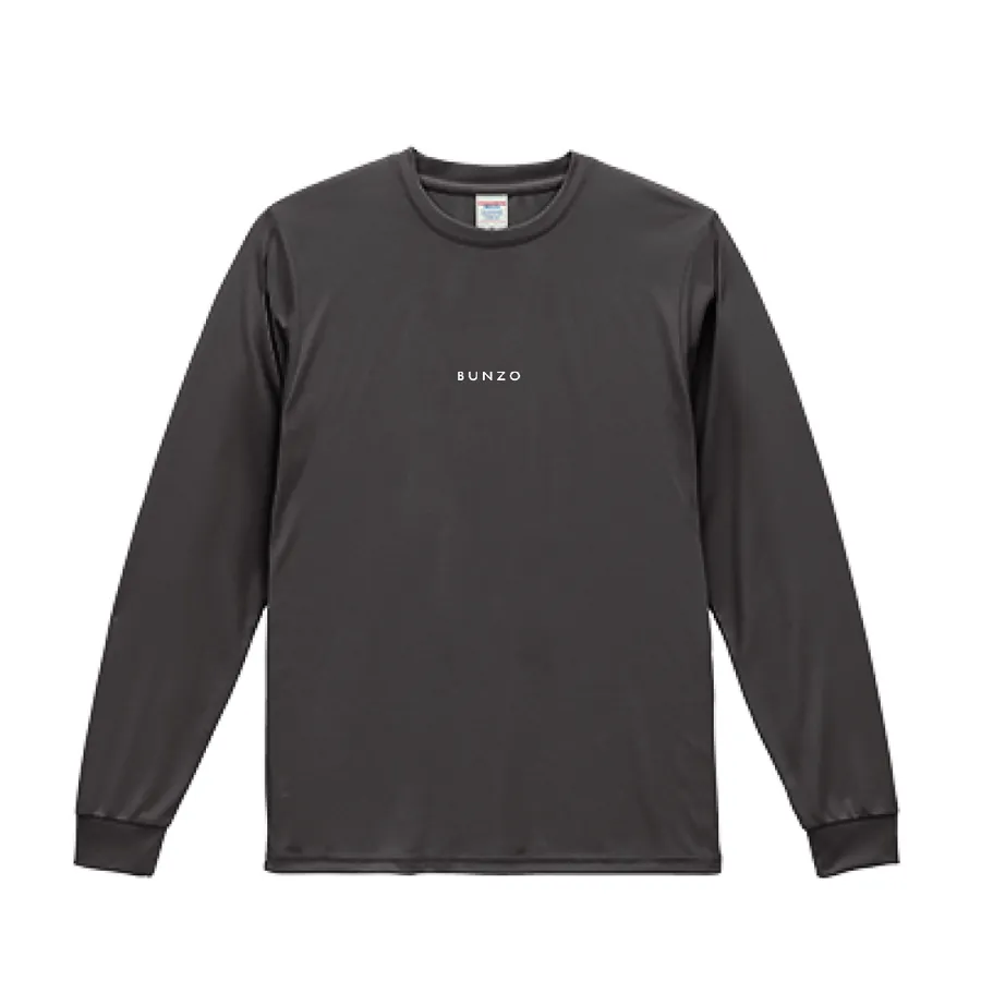 BUNZO Center Long Sleeve Tee - Sumi (front)