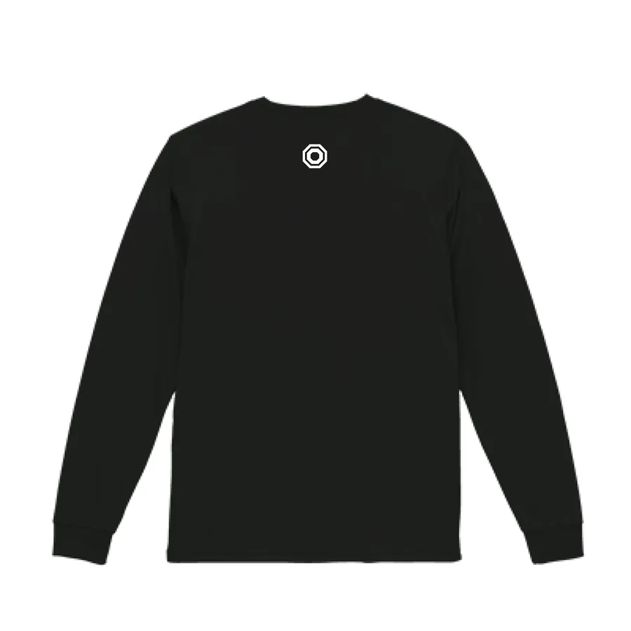BUNZO Left Chest Long Sleeve Tee - Black (back)