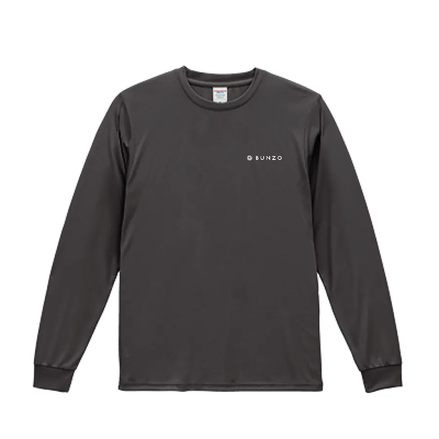 BUNZO Left Chest Long Sleeve Tee - Sumi (front)