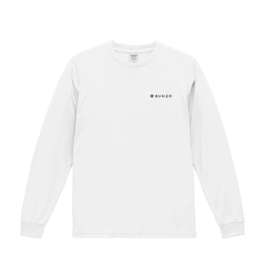 BUNZO Left Chest Long Sleeve Tee - White (front)